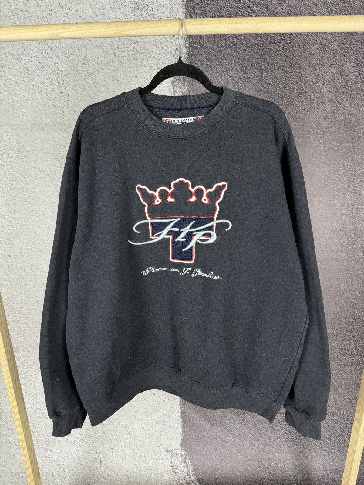 Freeman T. Porter Freeman T. Porter vintage big logo dark blue navy sweatshirt Size US L / EU 52-54 / 3 - 1 Thumbnail