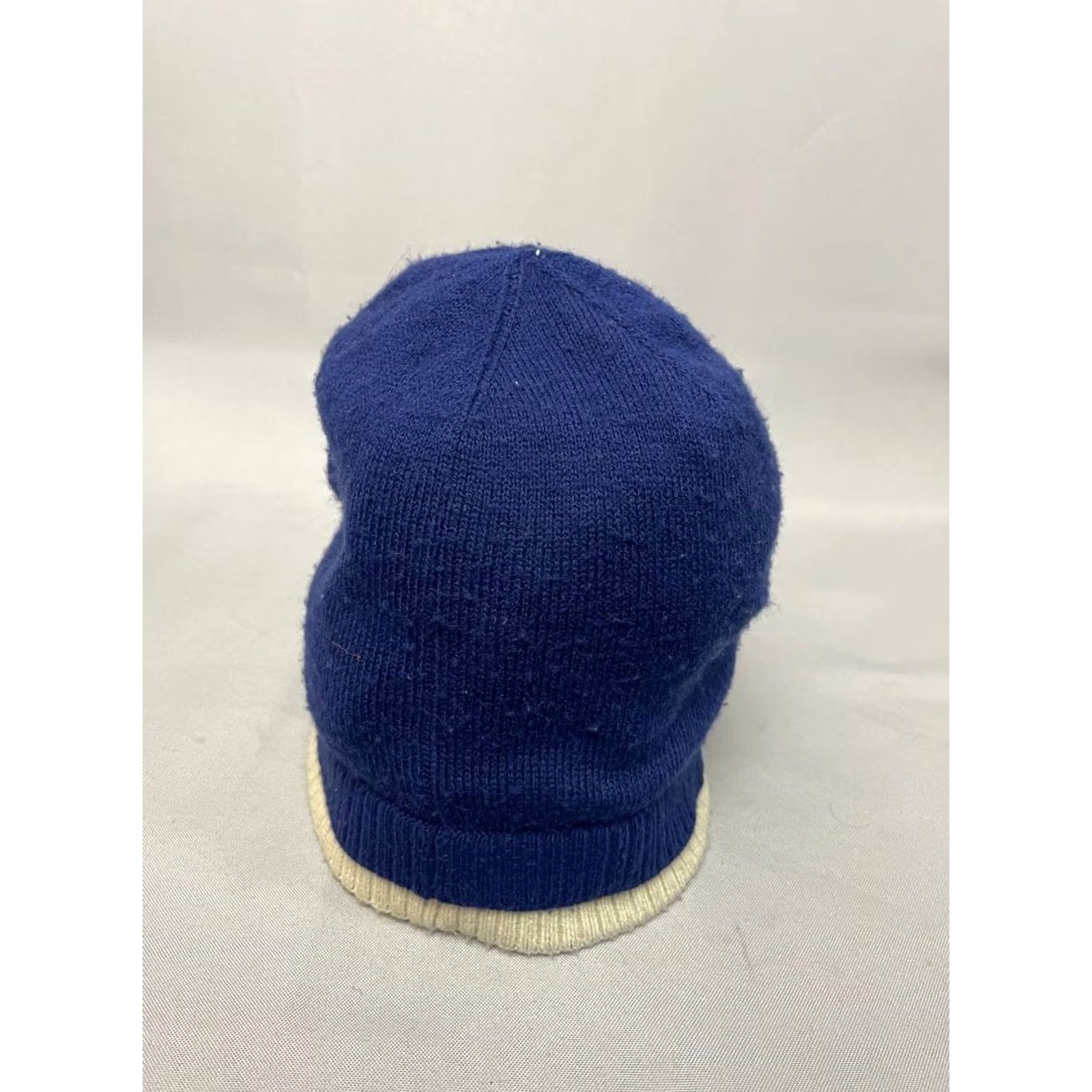 Carhartt Carhartt Mens Beanie Hat OneSize Embroidered Polyester Winter Warm Cap Blue White Knit Size ONE SIZE - 4 Thumbnail