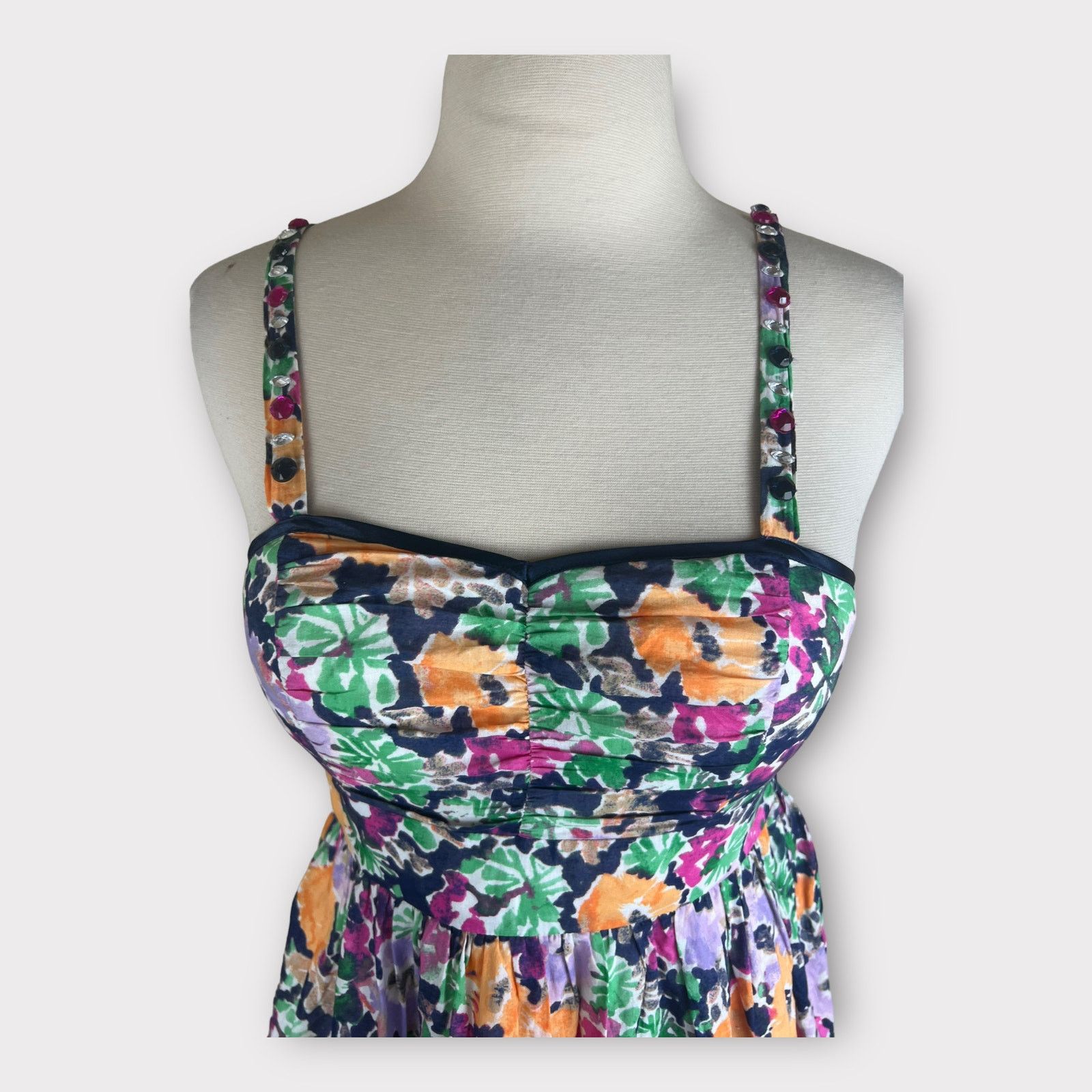Vintage Candie’s | Vintage Y2K Sweetheart Floral Print Tiered Dress Size S / US 4 / IT 40 - 6 Thumbnail
