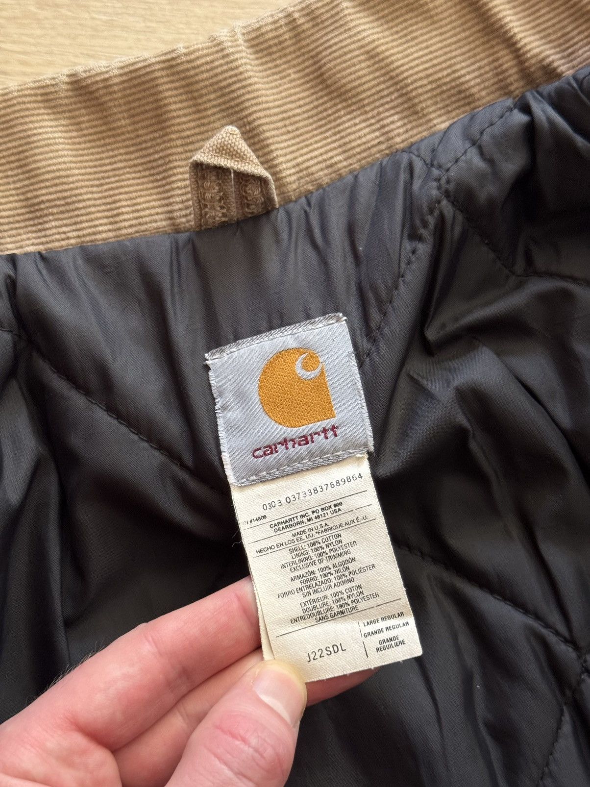 Carhartt Vintage 00’s Carhartt Arctic USA J22 SDL Tan Cropped Jacket Size US L / EU 52-54 / 3 - 10 Thumbnail