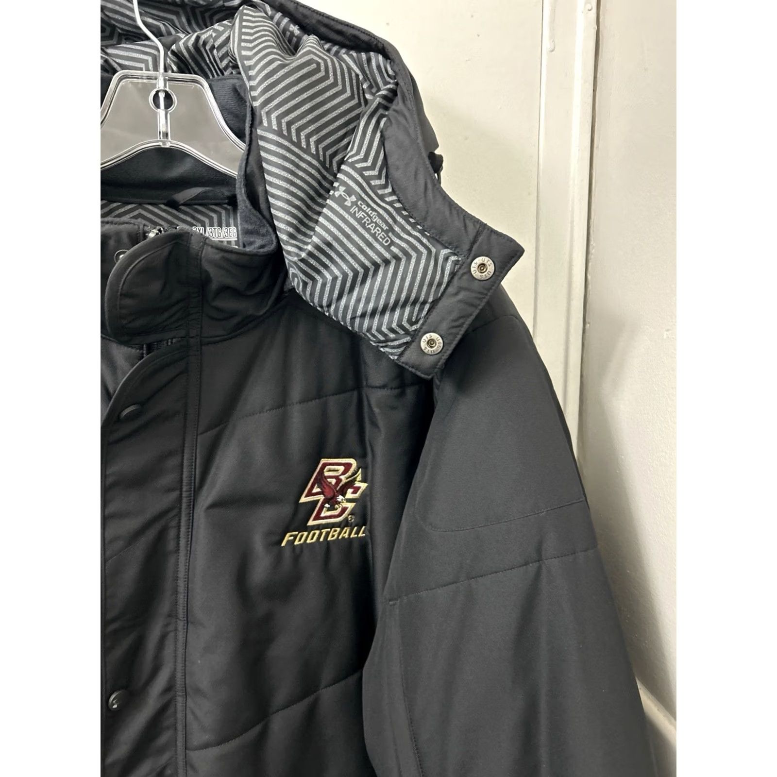 Under Armour Under Armour ColdGear Infrared Parka Jacket Mens 3XL Black Boston College Puffer Size US XXL / EU 58 / 5 - 5 Thumbnail