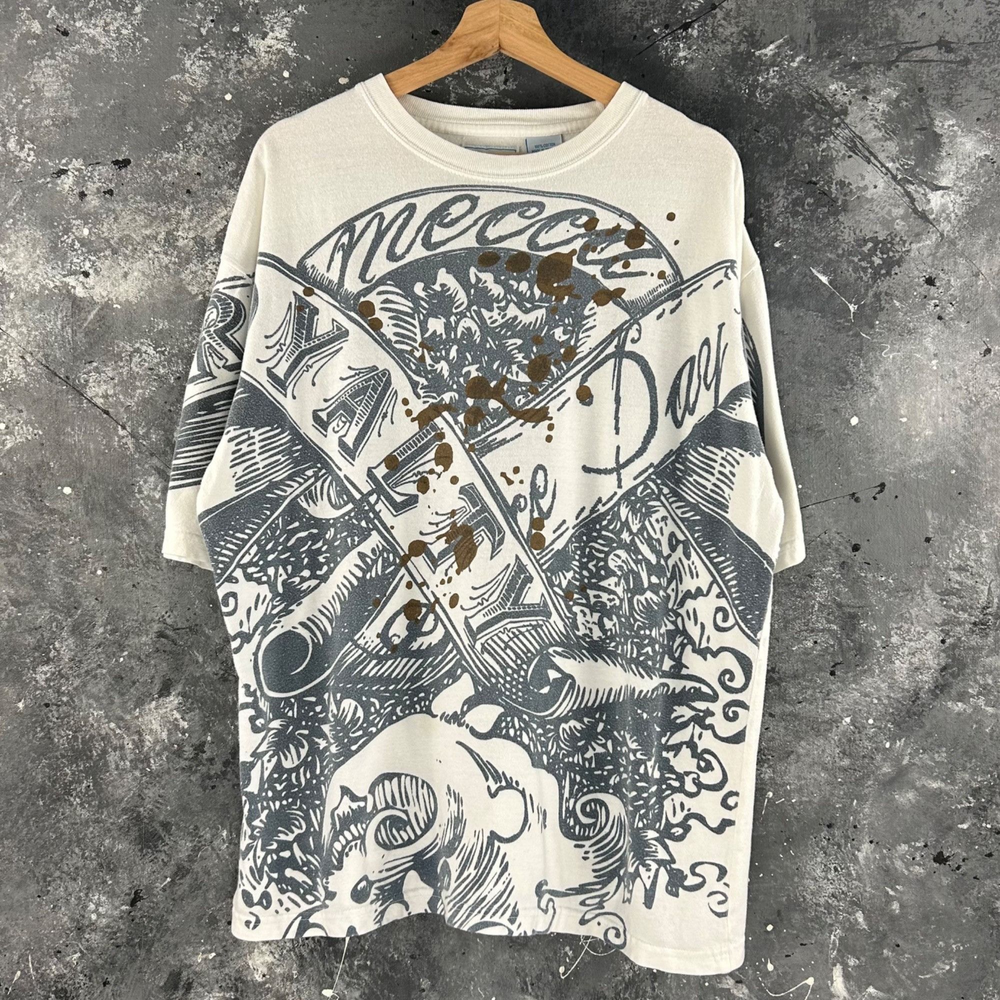 Mecca × Vintage Vintage Y2K Mecca USA grunge shirt Size US XL / EU 56 / 4 - 1 Thumbnail
