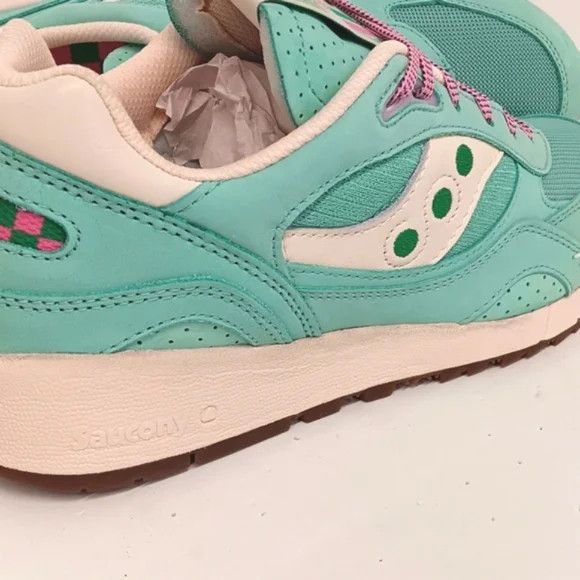 Saucony Saucony Womens Shadow 6000 Aqua/White EarthCitizen Low - 11 Size US 11 / IT 41 - 7 Thumbnail