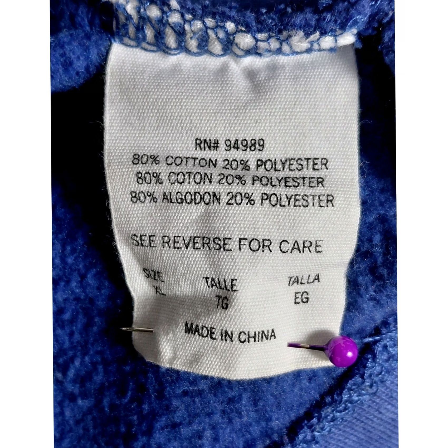 Vintage 5th & Ocean Mets Hoodie Blue Graphic Print Knit Men XL Cardigan Regular Cotton Blend Collared Men NY Mets 2015 Champions Size US XL / EU 56 / 4 - 7 Thumbnail