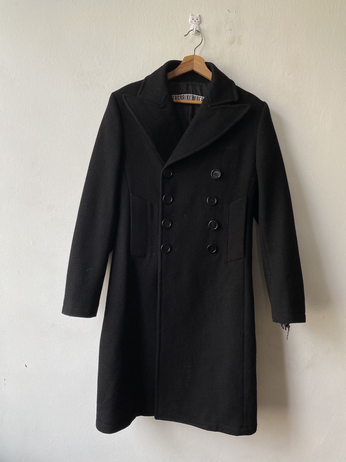 Dirk Bikkembergs Dirk Bikkembergs Double Breasted Chesterfield Wool Coat Size US S / EU 44-46 / 1 - 5 Thumbnail