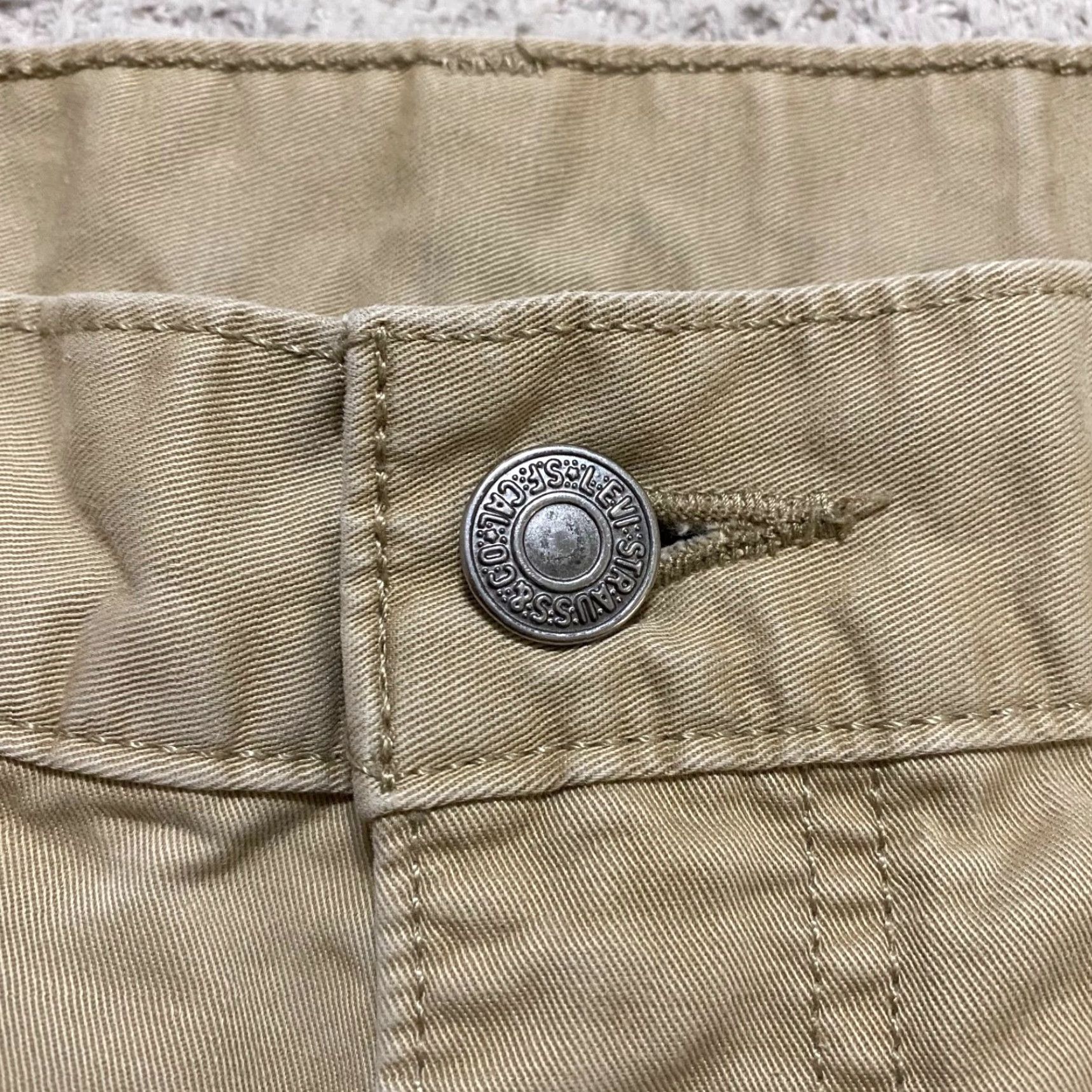 Levi's Levi's Jeans 30x32 Beige Slim Straight Mid Rise Denim 5-Pocket Mens Medium Wash 1847 Size US 30 / EU 46 - 7 Thumbnail