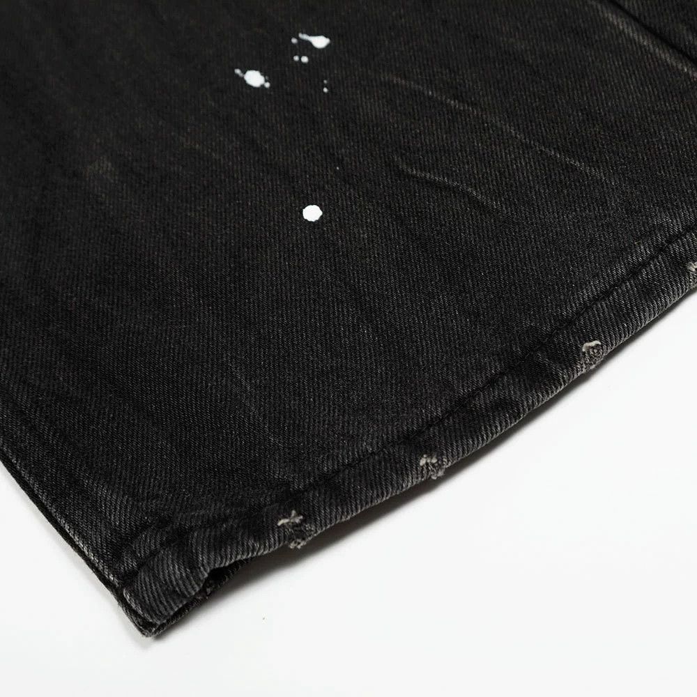 Jean American punk paint splashed distressed washed jeans Size US 32 / EU 48 - 6 Thumbnail