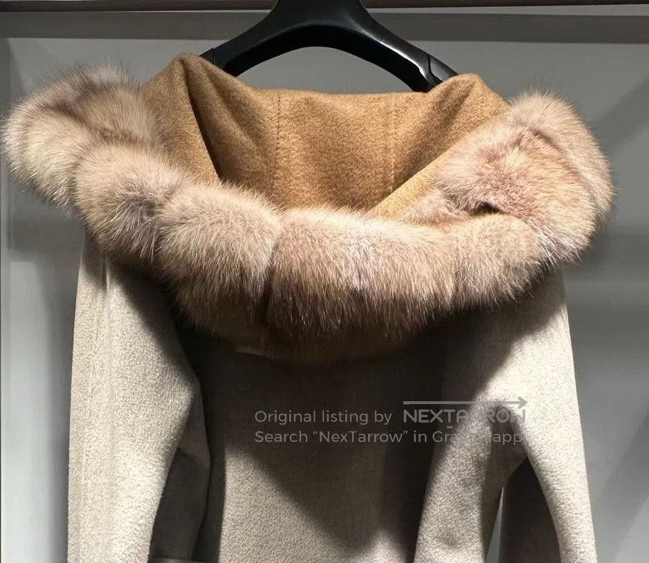 Japanese Brand Fabio Gavazzi Hooded Mink Coat. Size M / US 6-8 / IT 42-44 - 6 Thumbnail