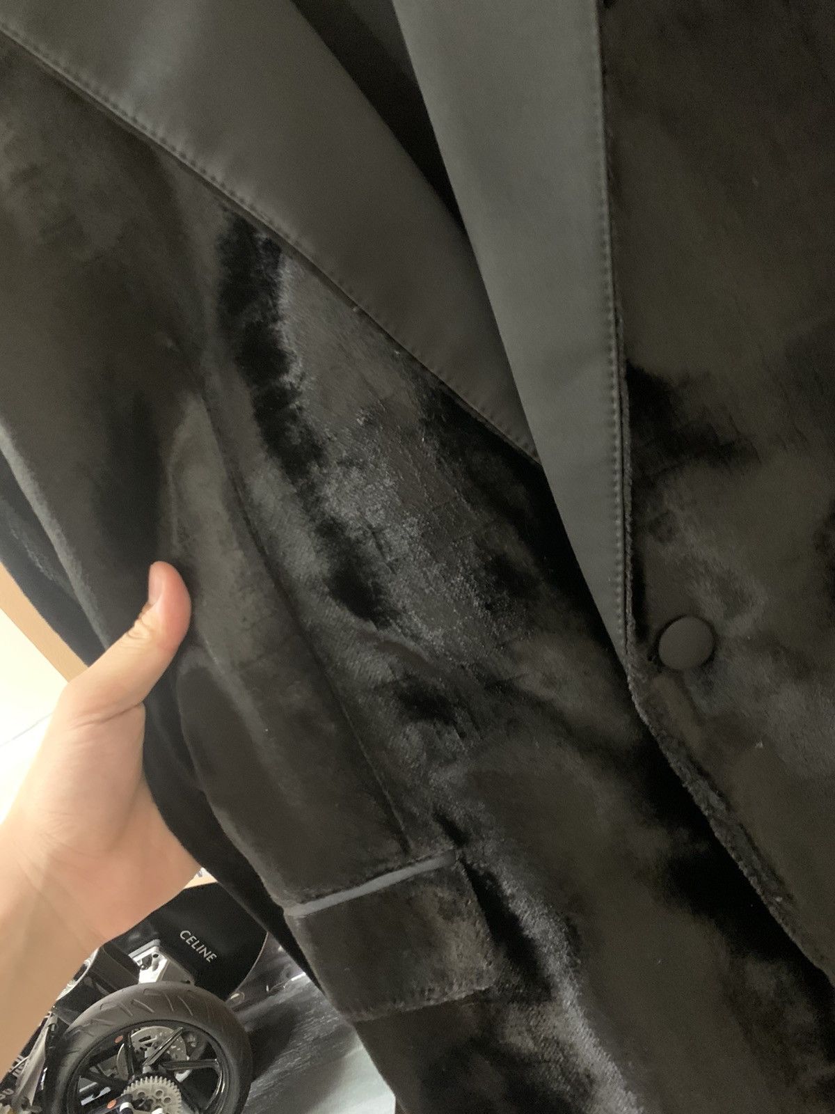 Celine Celine 2019FW Velvet Crocodile embossed smoking blazer Size US S / EU 44-46 / 1 - 2 Thumbnail