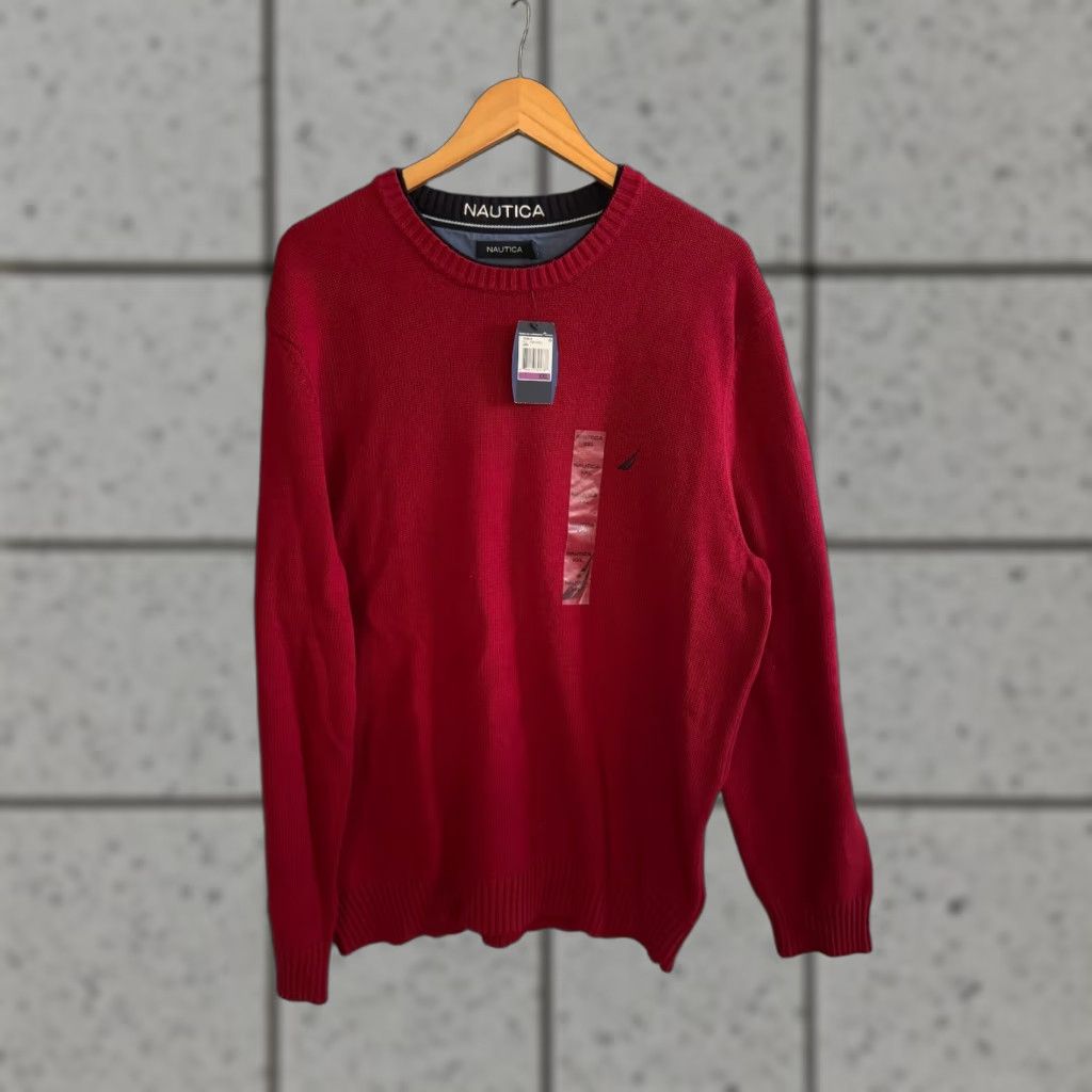 Nautica Nautica Sweater Knit Winter Red Size XXL Crew Neck Long Sleeve Pullover Logo All Seasons Men Size US XXL / EU 58 / 5 - 1 Thumbnail