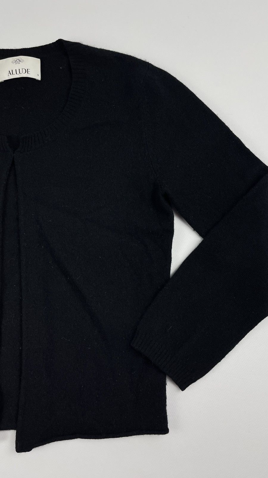 Allude Allude 100% Cashmere Black Cardigan Size S / US 4 / IT 40 - 3 Thumbnail