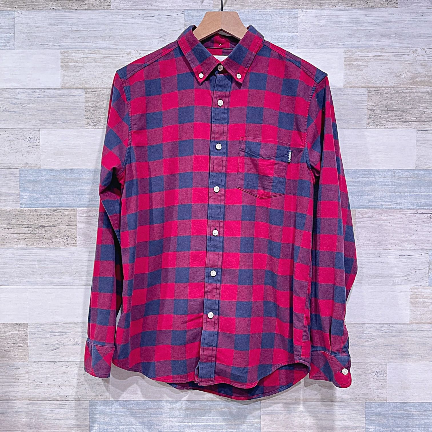Chubbies Chubbies Plaid Check Flannel Shirt Red Blue Cotton Stretch S Size US S / EU 44-46 / 1 - 1 Thumbnail