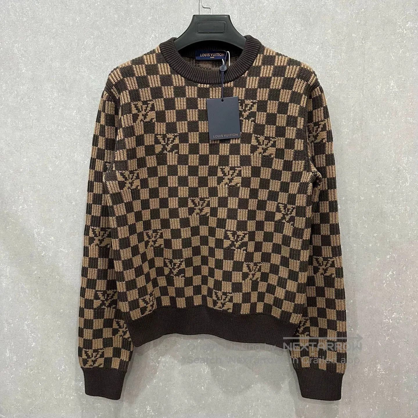 Louis Vuitton Louis Vuitton Checkered Wool Sweater. Size S / US 4 / IT 40 - 4 Thumbnail