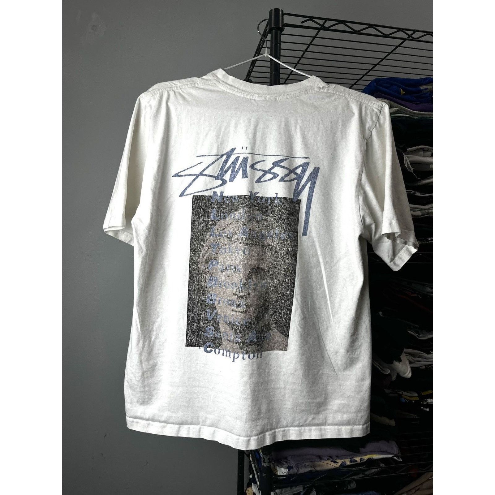 Stussy Stussy Statue Of Liberty NYC AOP tee | Grailed