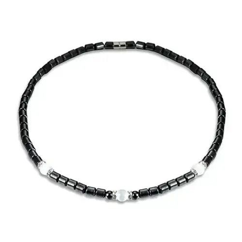 Jewelry Beads Pearl Necklace in Black, Men's