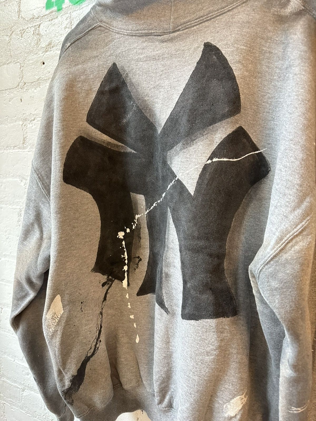 New York Yankees × Vintage VINTAGE RUSSELL XXL NY YANKEES THRASHED HOODIE Size US XXL / EU 58 / 5 - 7 Thumbnail