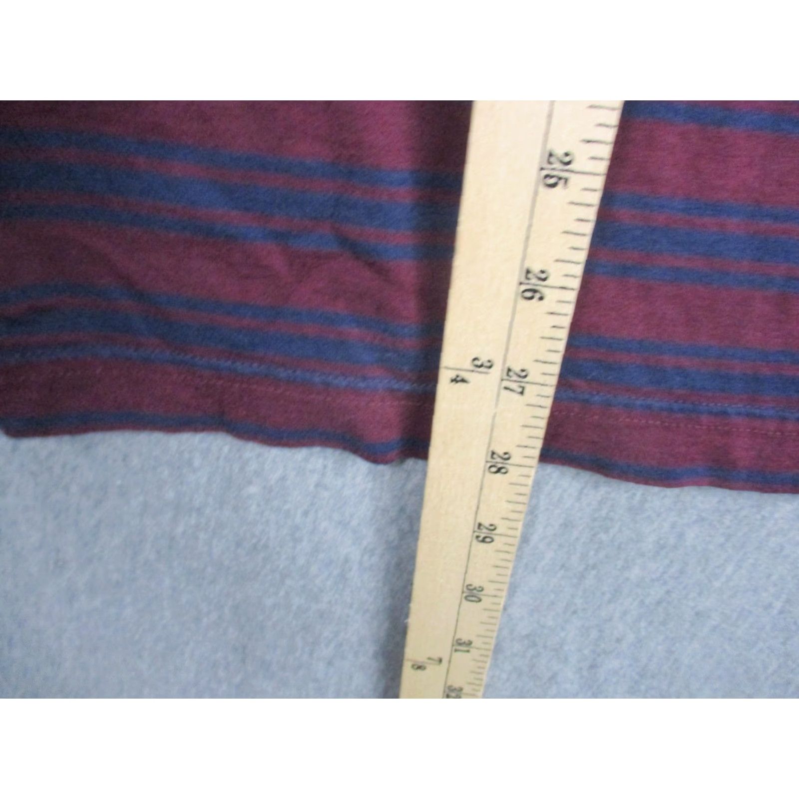 Lacoste Lacoste Hoodie Mens XL Burgundy Striped Pullover Regular Fit Hoodie Long Sleeve with Logo, Striped, Cotton, Lightweight, All Seasons, Red/Blue, Mens Size US XL / EU 56 / 4 - 6 Thumbnail