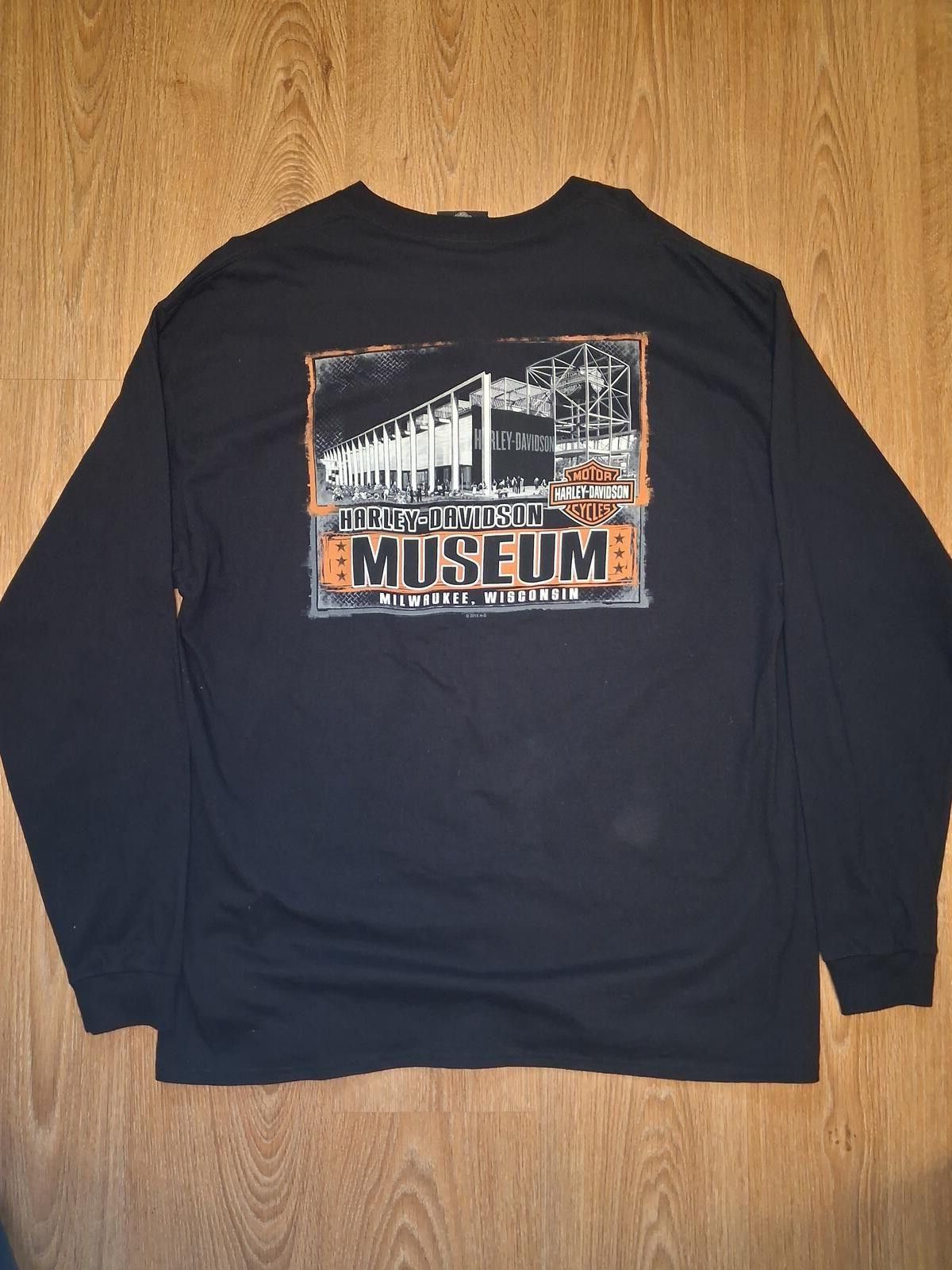 Harley Davidson Harley Davidson Museum Long Sleeve Shirt 2XL Black Cotton Size US XXL / EU 58 / 5 - 6 Thumbnail