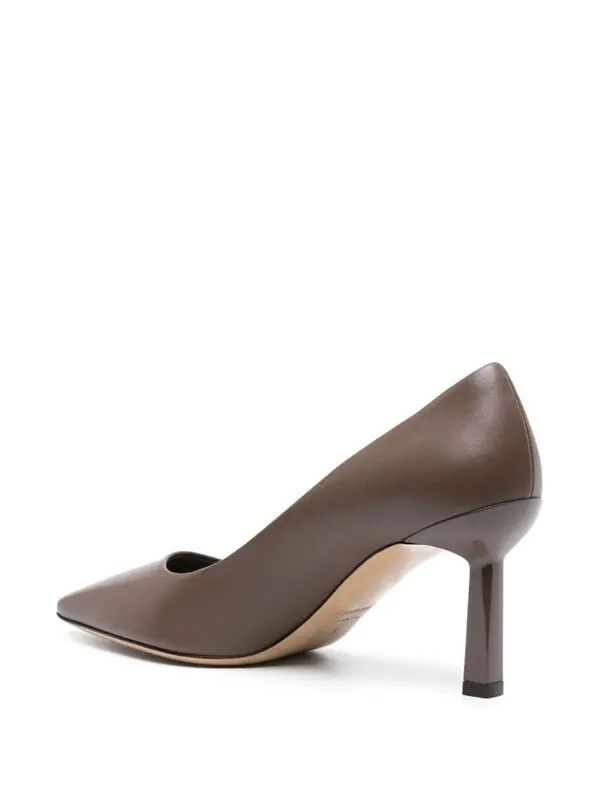 Salvatore Ferragamo o1s1rm0924 Clay Leather Pumps in Brown Size US 5.5 / IT 35.5 - 3 Thumbnail