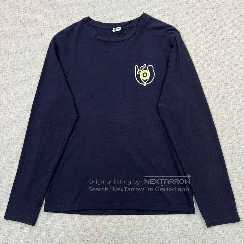 Loewe LOEWE Oil painting print long-sleeve T-shirt Size L / US 10 / IT 46 - 1 Thumbnail