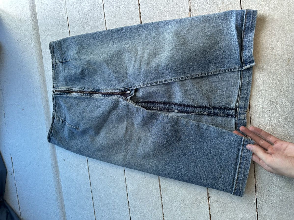 Miss Sixty SEXY🚨 MISS SIXTY Y2K AVANT GARDE BLUE DENIM SKIRT Size 26" / US 2 / IT 38 - 6 Thumbnail