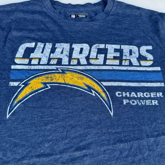 NFL NEW LOS ANGELES CHARGERS NFL TEAM APPAREL T-SHIRT SZ LARGE L Size US L / EU 52-54 / 3 - 2 Thumbnail