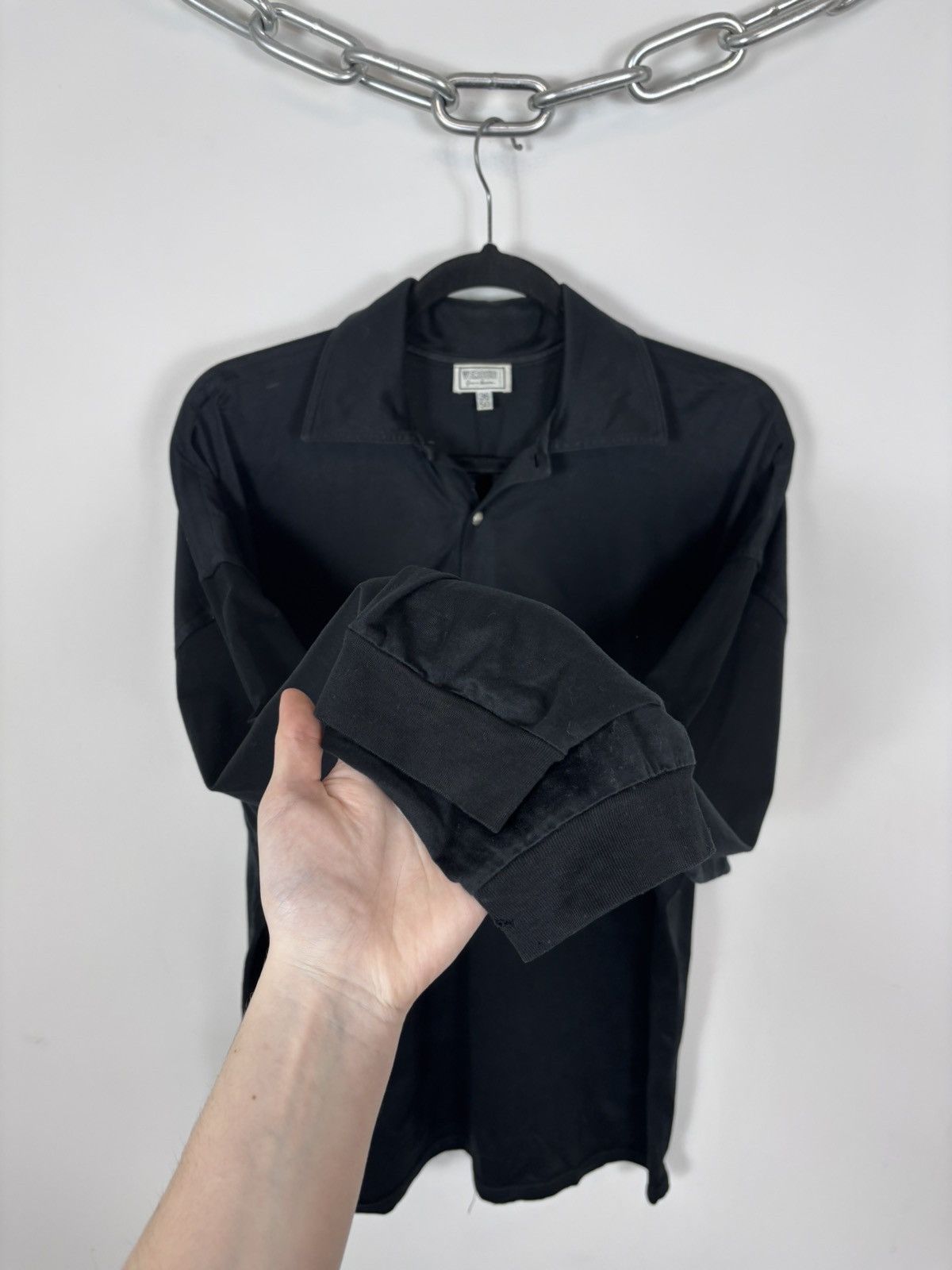 Versus Versace Vintage Gianni Versace Versus Men’s Long Sleeve Polo Shirt Size US L / EU 52-54 / 3 - 11 Thumbnail