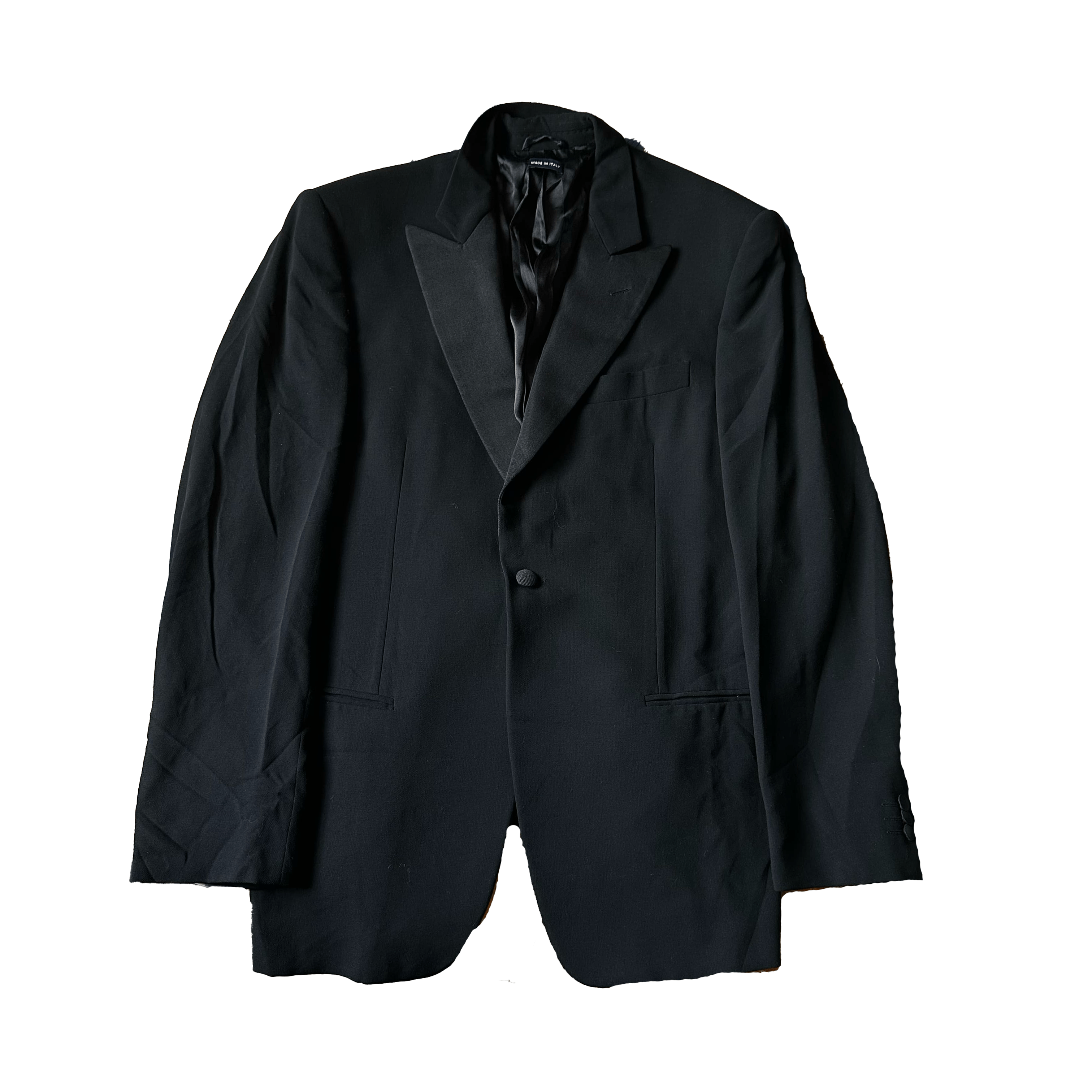 Giorgio Armani Giorgio Armani Classico Black Blazer Silk Wool Jacket Size 48R - 1 Thumbnail