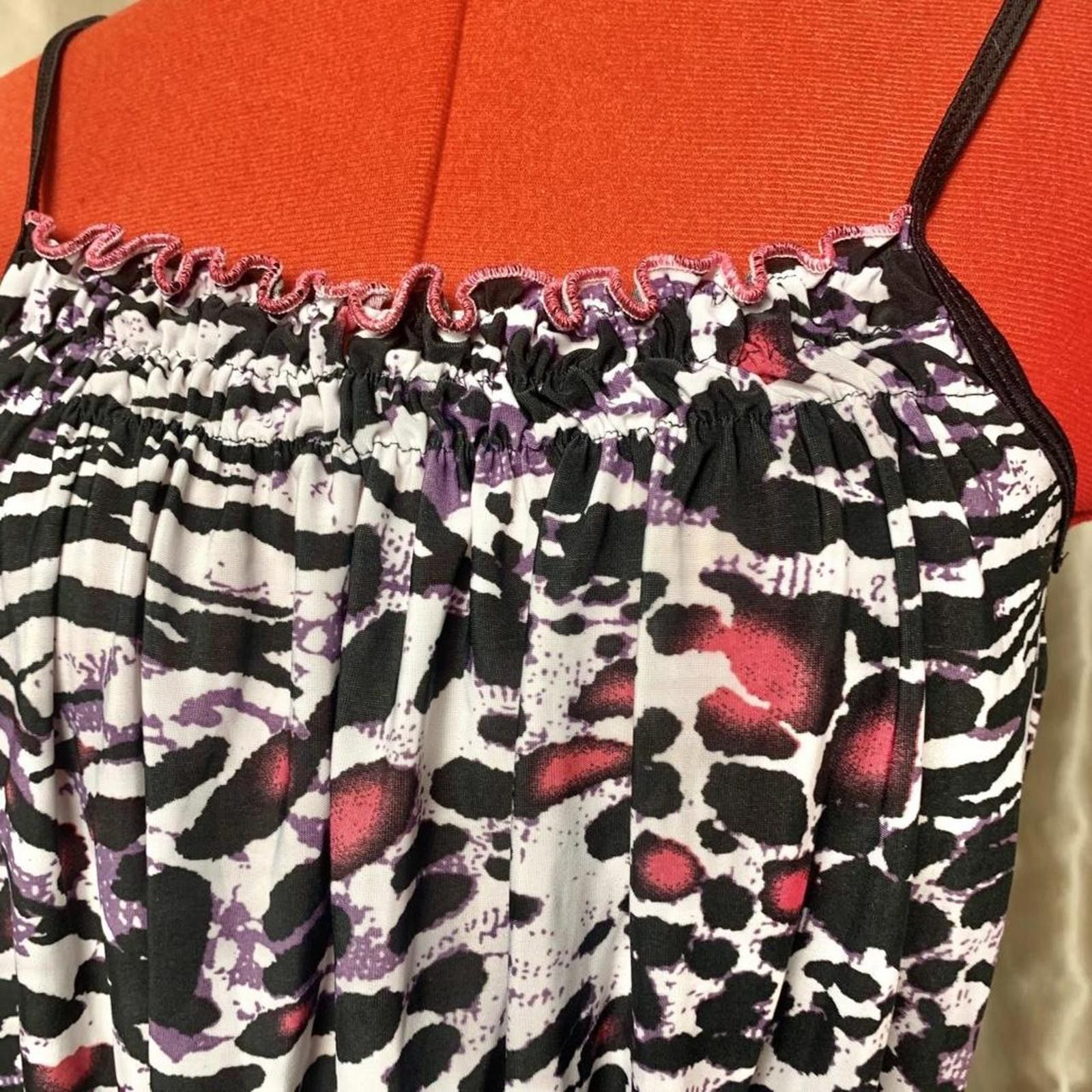 Other Lisa frank-core y2k animal print romper with ruffled hem. Size 30" / US 8 / IT 44 - 4 Thumbnail