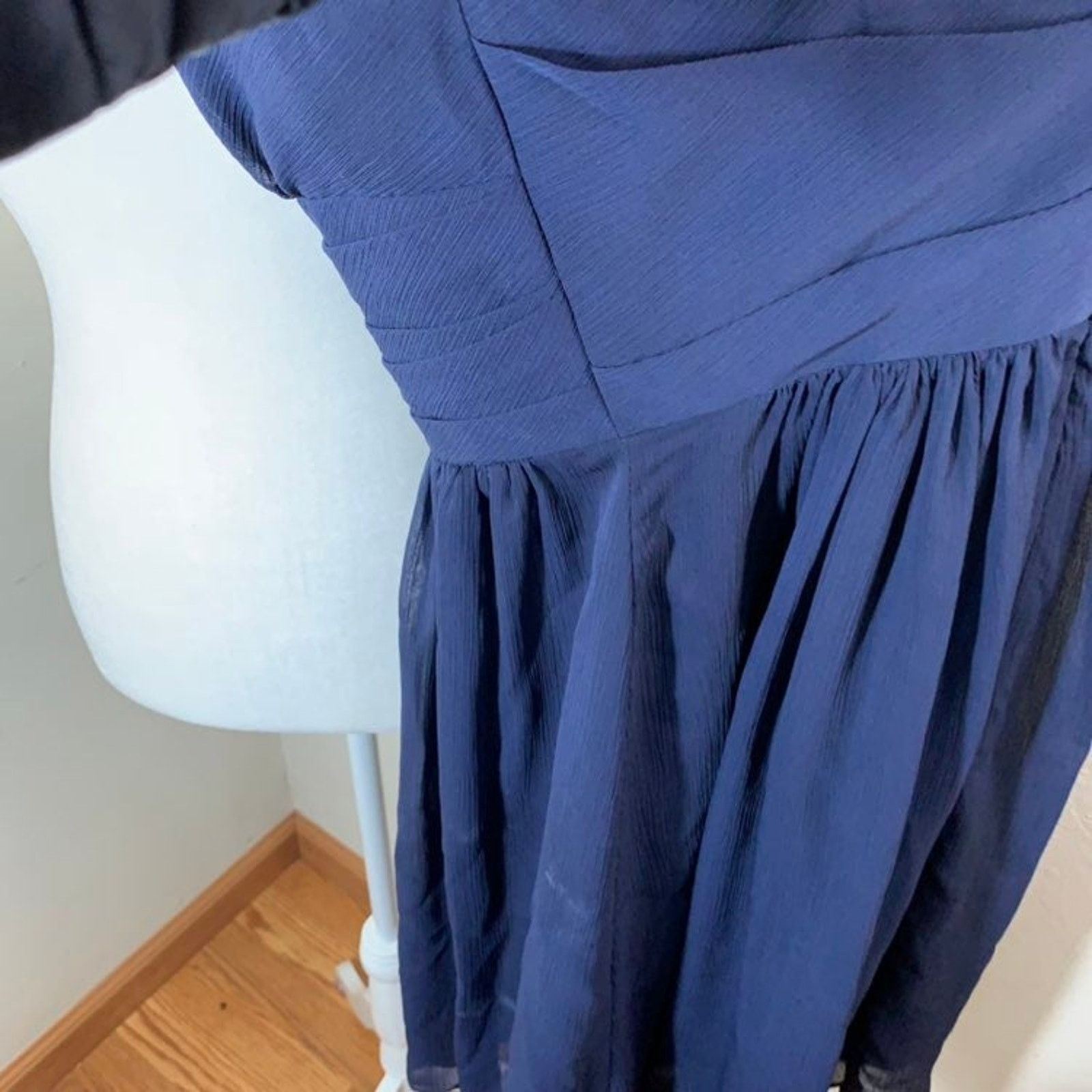 Other David’s Bridal Dress, Blue Chiffon Dress size 0 Size XS / US 0-2 / IT 36-38 - 9 Thumbnail