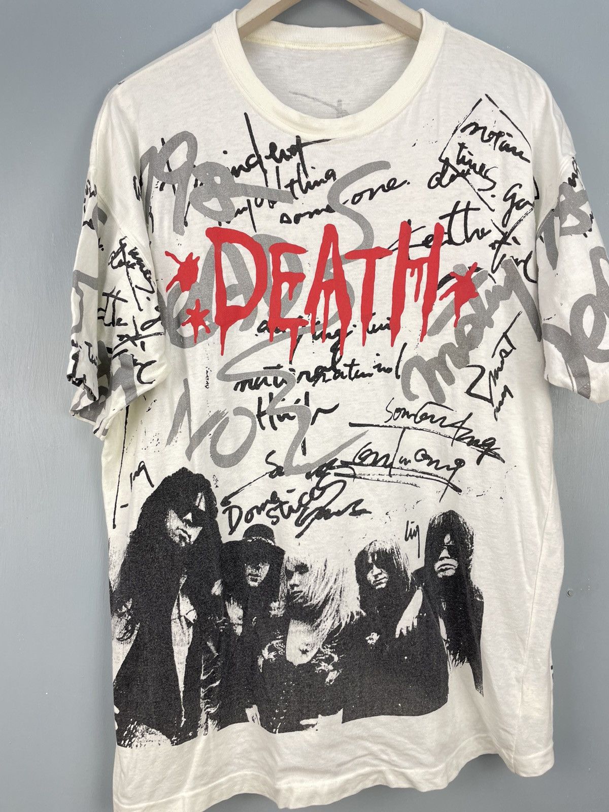 Band Tees Vintage 90s Death American Metal Band AOP promo t shirt Size US L / EU 52-54 / 3 - 3 Thumbnail