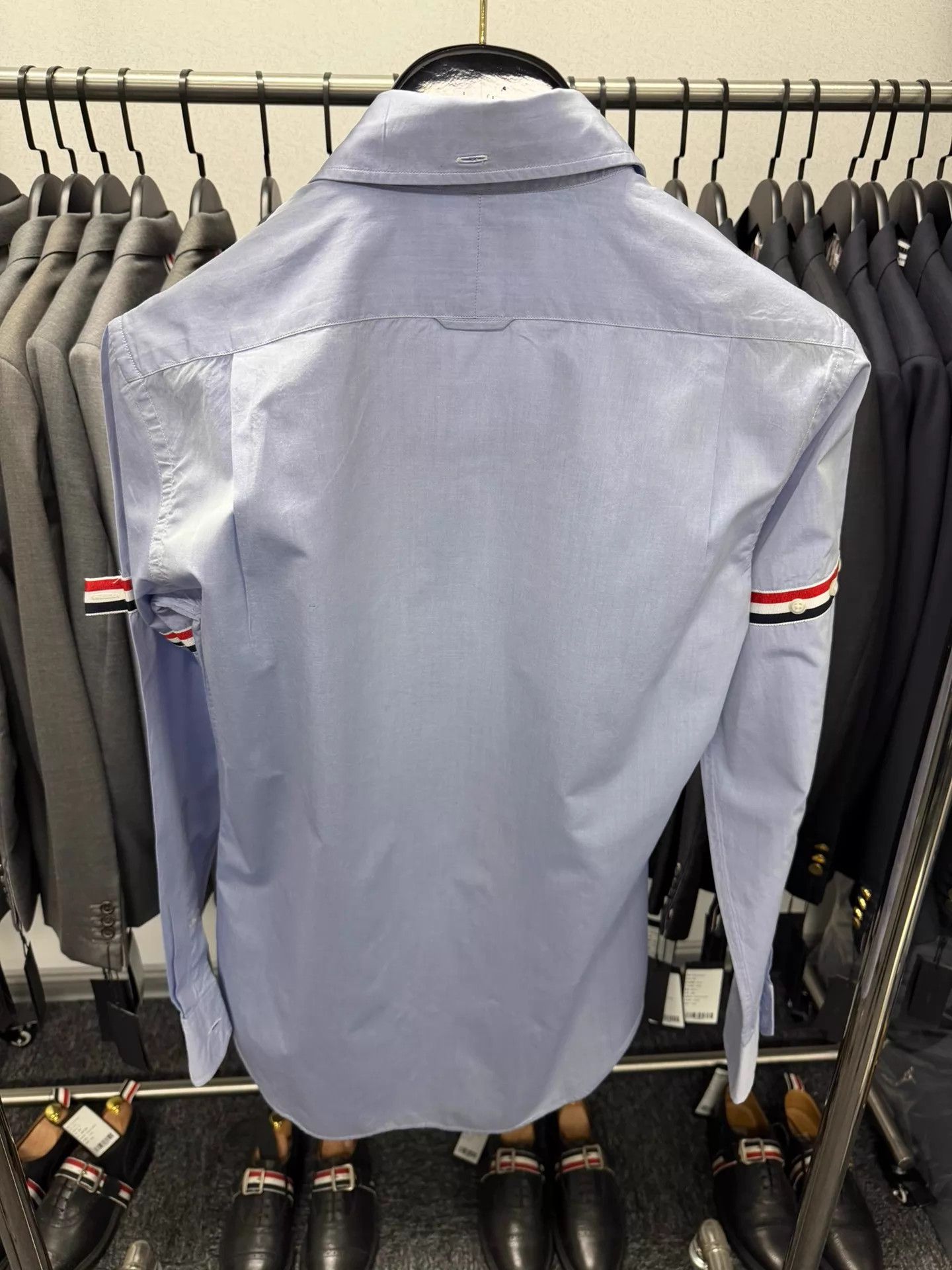 Thom Browne Thom Browne Classic Double Sleeve Tab Shirt Blue Size1 Size US S / EU 44-46 / 1 - 2 Thumbnail