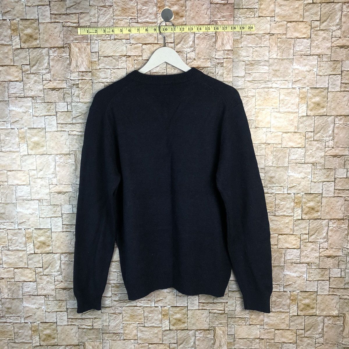 GU × Homespun Knitwear × Vintage GU japan Black plain vintage Knitwear #A894 Size US L / EU 52-54 / 3 - 12 Thumbnail