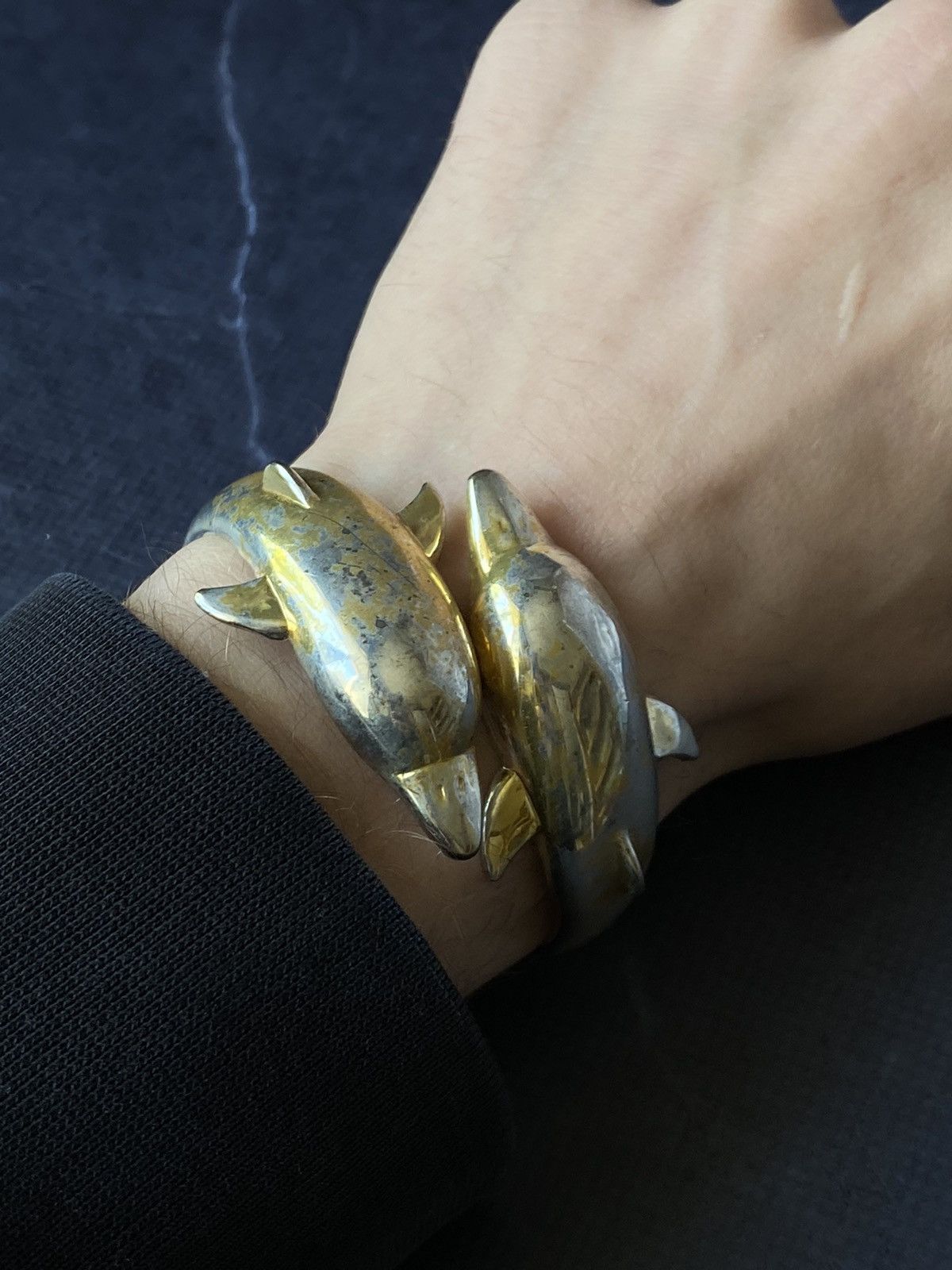 Japanese Brand × Vintage Vintage Dolphin Design Metal Bracelet Size ONE SIZE - 2 Thumbnail
