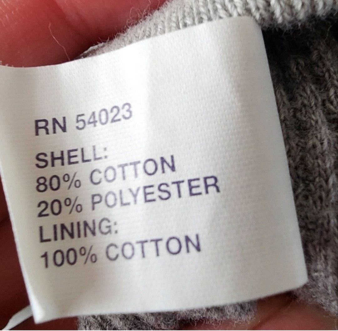 Gap GAP Boy's Gray Thermal Collared Sweatshirt Zip Up XXL Size US XXS / EU 40 - 4 Thumbnail