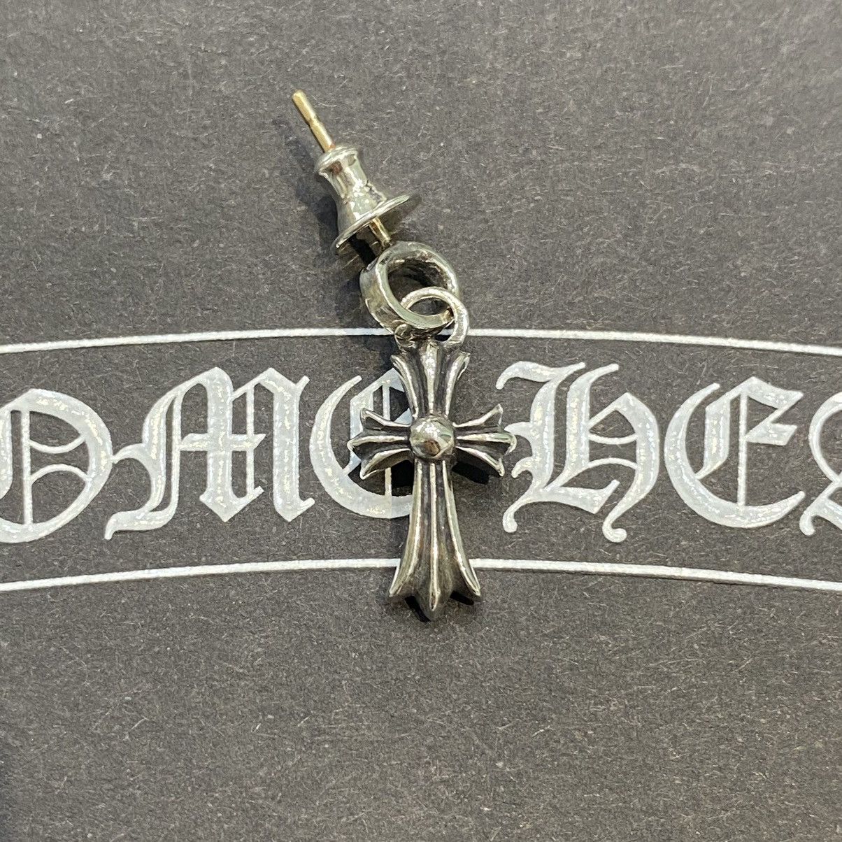 Chrome Hearts Chrome Hearts cross baby fat earring silver Size ONE SIZE - 1 Thumbnail
