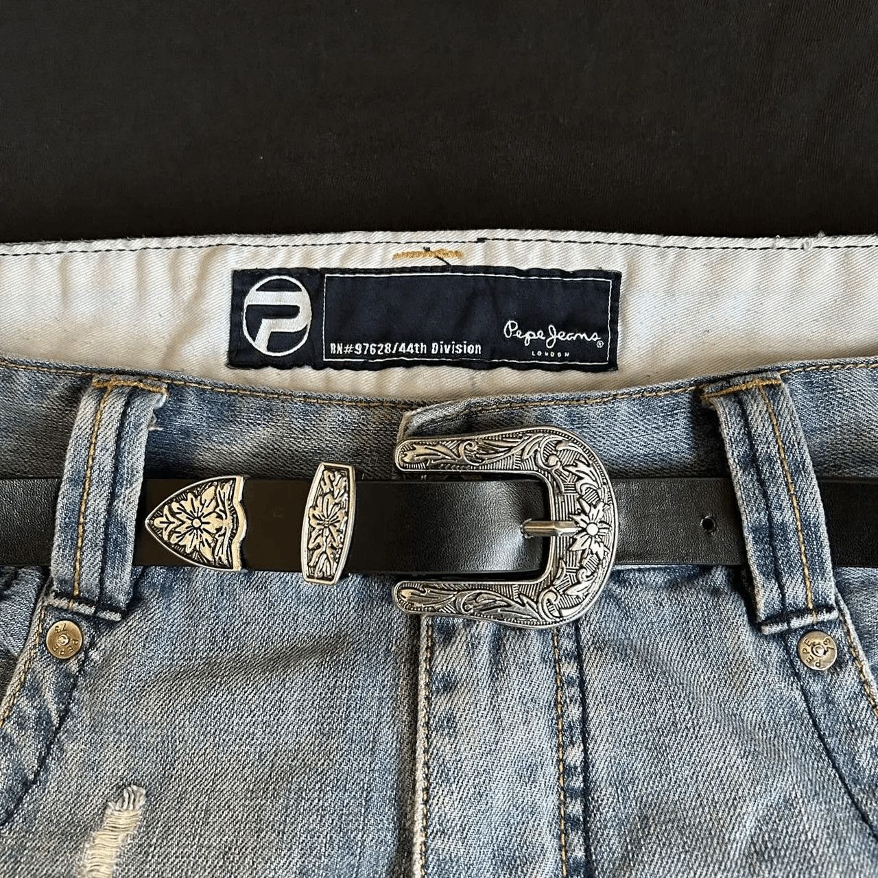 Japanese Brand Y2K 2000s Style Black Western Classic Boho Belt Size ONE SIZE - 8 Thumbnail