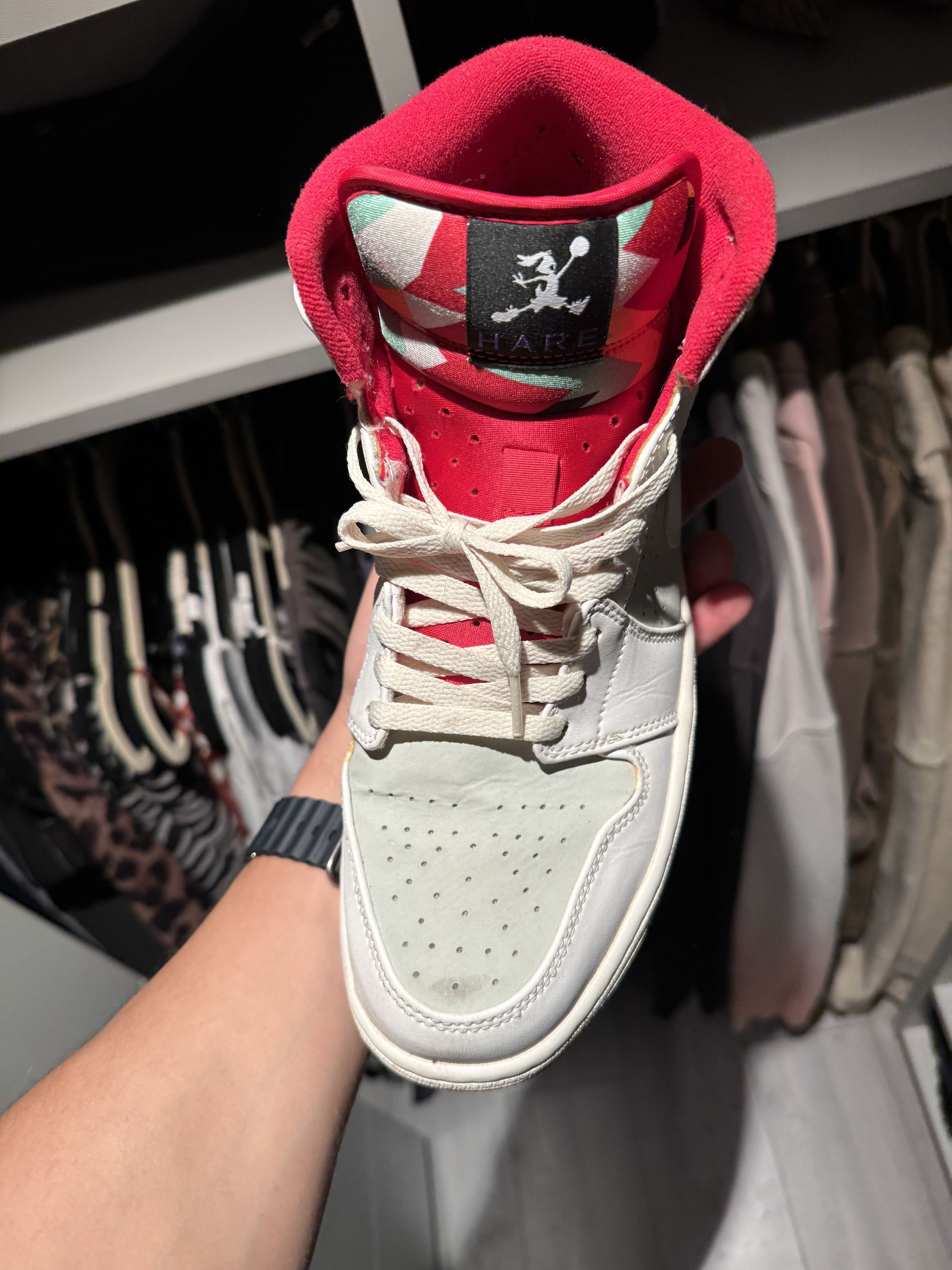 Nike Jordan 1 Retro Hare Jordan (2015) Size US 11.5 / EU 44-45 - 7 Thumbnail