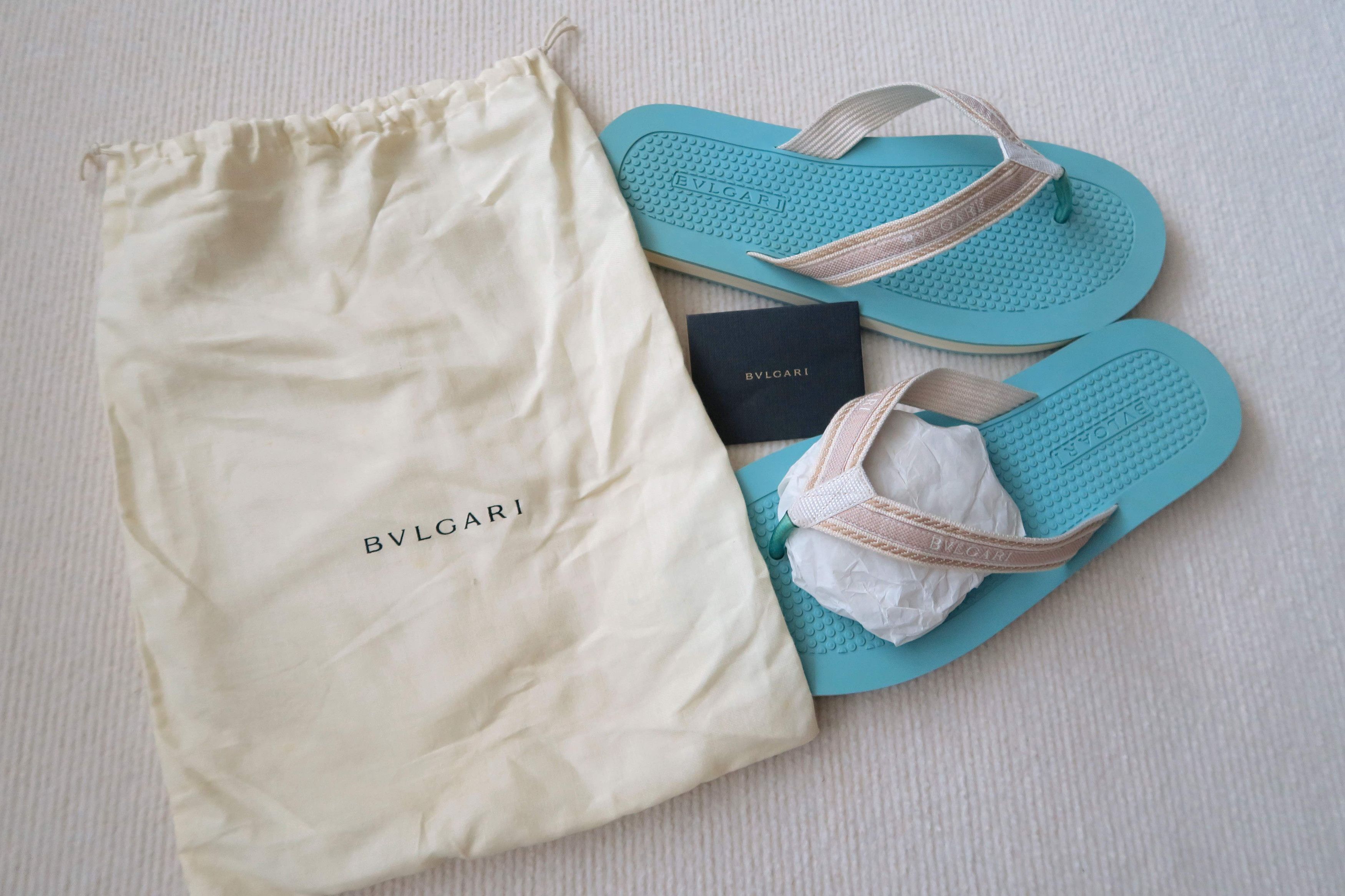 Bvlgari Bvlgari Logo Resort Slip-On Slippers Sandals Size US 11 / EU 44 - 1 Thumbnail