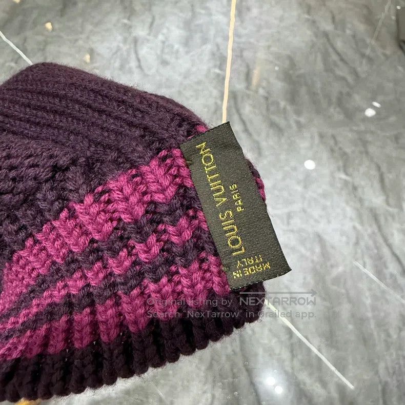 Louis Vuitton Louis Vuitton Purple wool scarf Size ONE SIZE - 4 Thumbnail
