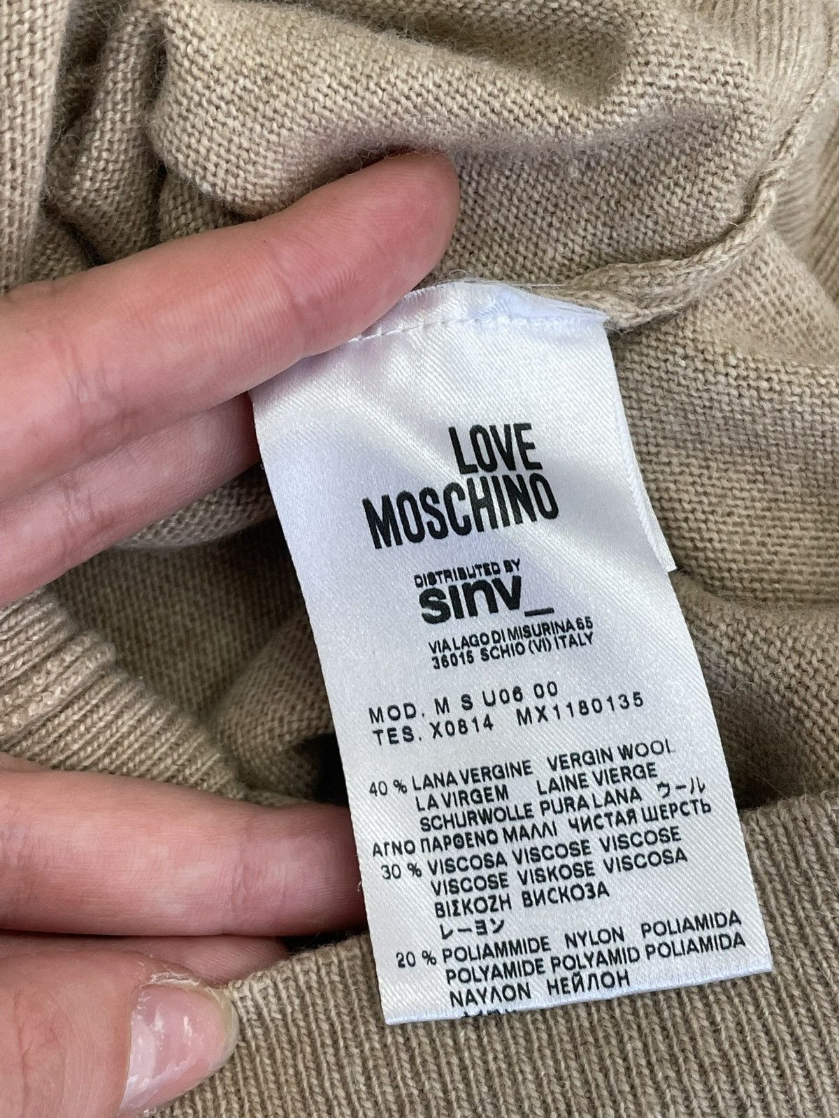 Moschino Vintage hype y2k Love Moschino wool/cashmere sweater Size US M / EU 48-50 / 2 - 4 Thumbnail