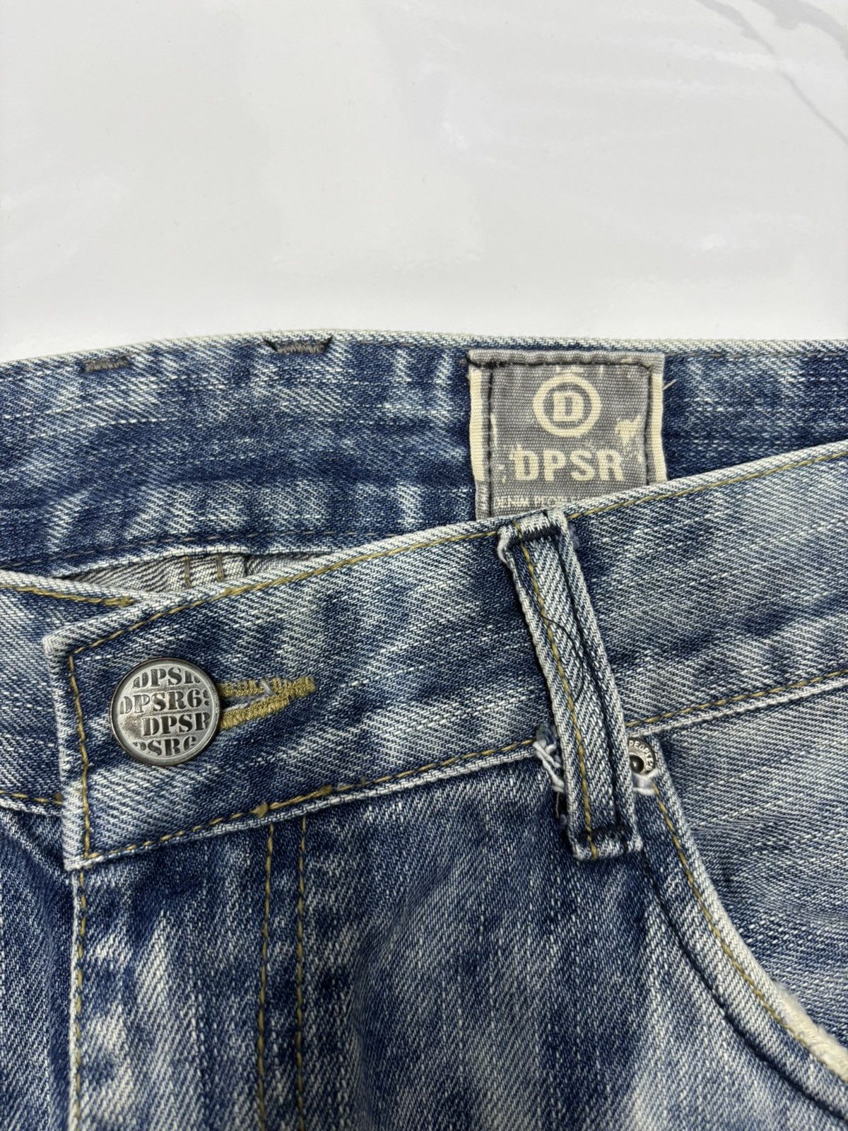 Prps VINTAGE DPSR DISTRESSED DENIM JEANS PUNK STYLE Size US 35 - 9 Thumbnail