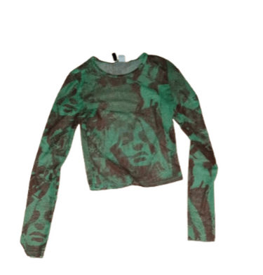 Other Y2K Style Avant Garde Green Mesh blouse Top Size XS / US 0-2 / IT 36-38 - 1 Preview