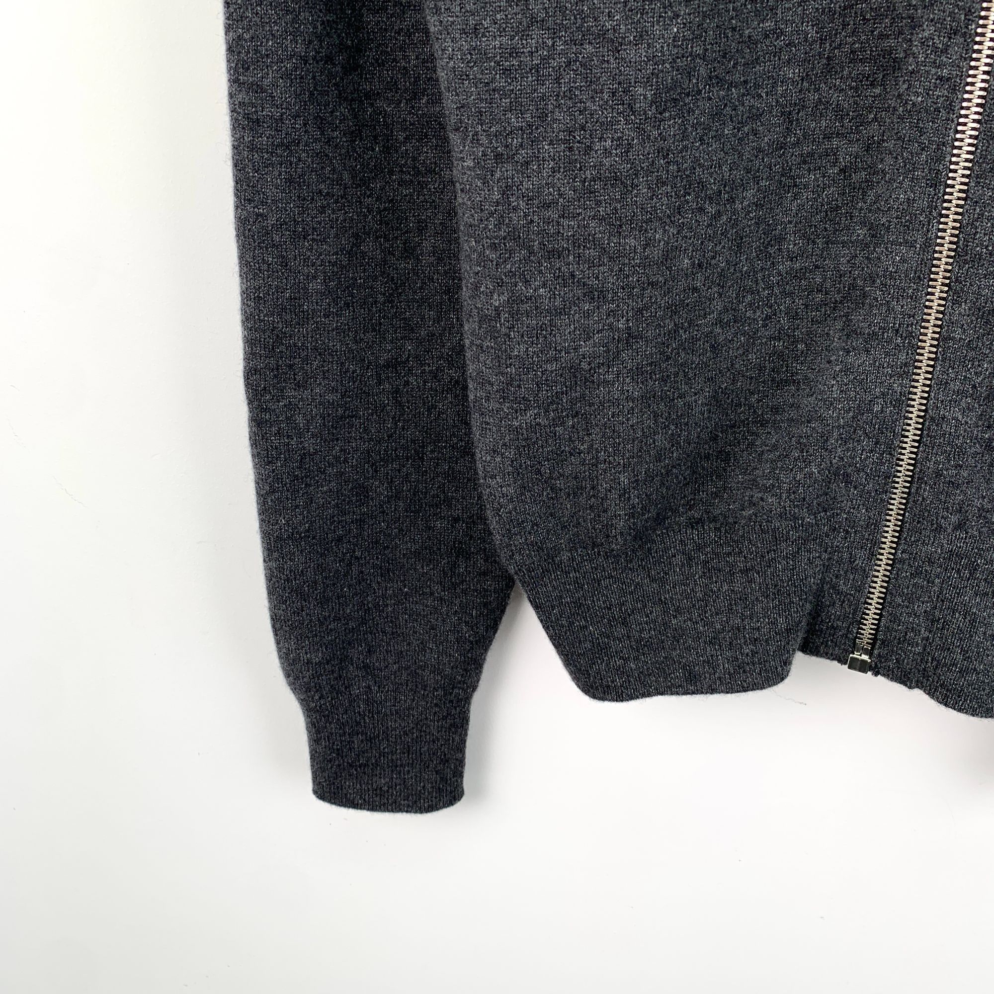Hermes Hermes Deep Grey 100% Cashmere Hooded Zipper Cardigan W/ Lam Size US S / EU 44-46 / 1 - 6 Thumbnail