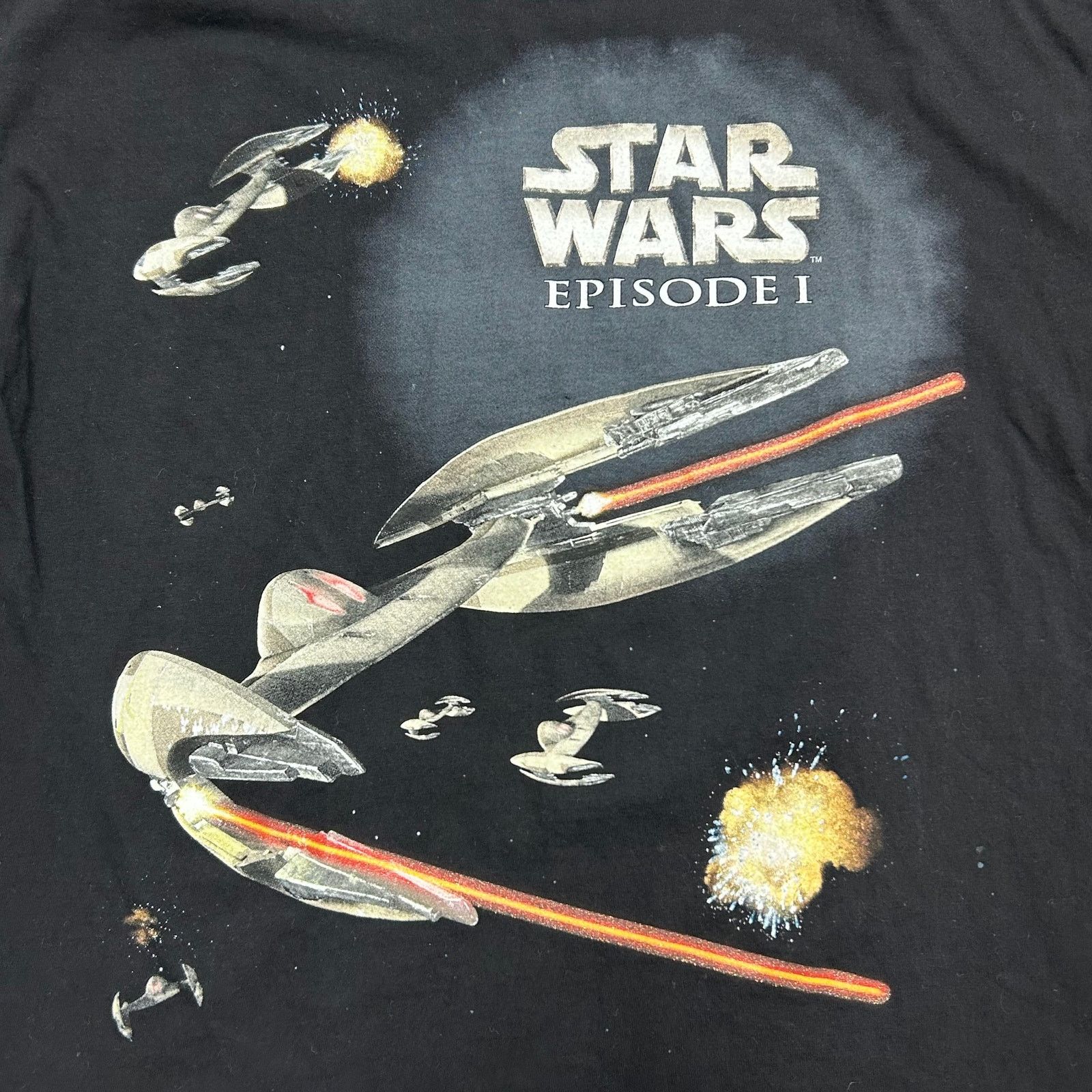 Star Wars Star Wars Episode 1 Phantom Menace Vintage 90s Tee Large Size US L / EU 52-54 / 3 - 5 Thumbnail