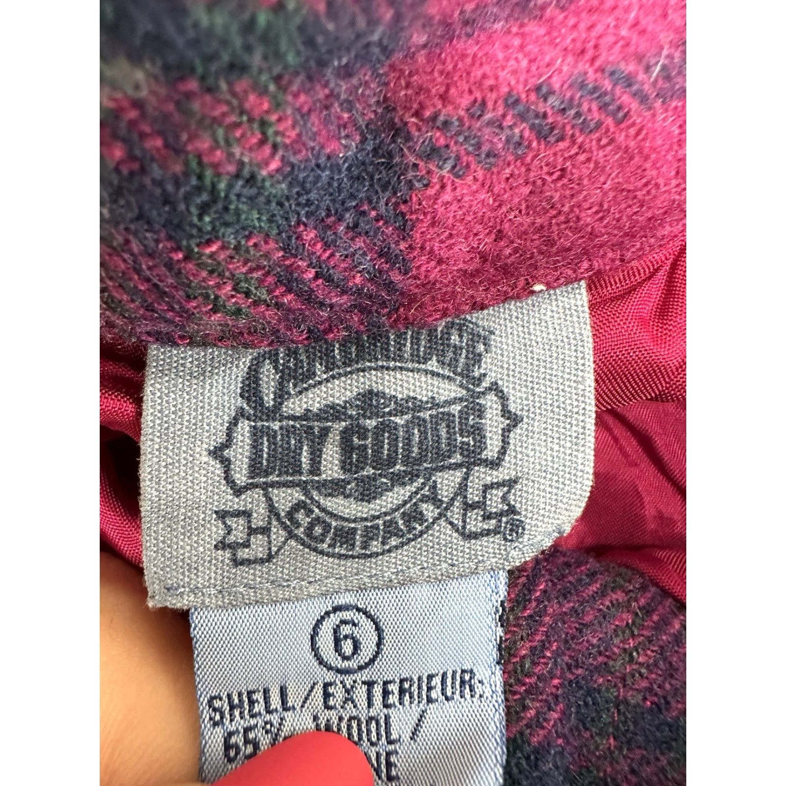 Vintage VINTAGE Cambridge Dry Goods Women's Shorts Size 6 Pink Plaid High Waisted Pleated Wool Blend 80s 90s Womens Size 28" / US 6 / IT 42 - 4 Thumbnail
