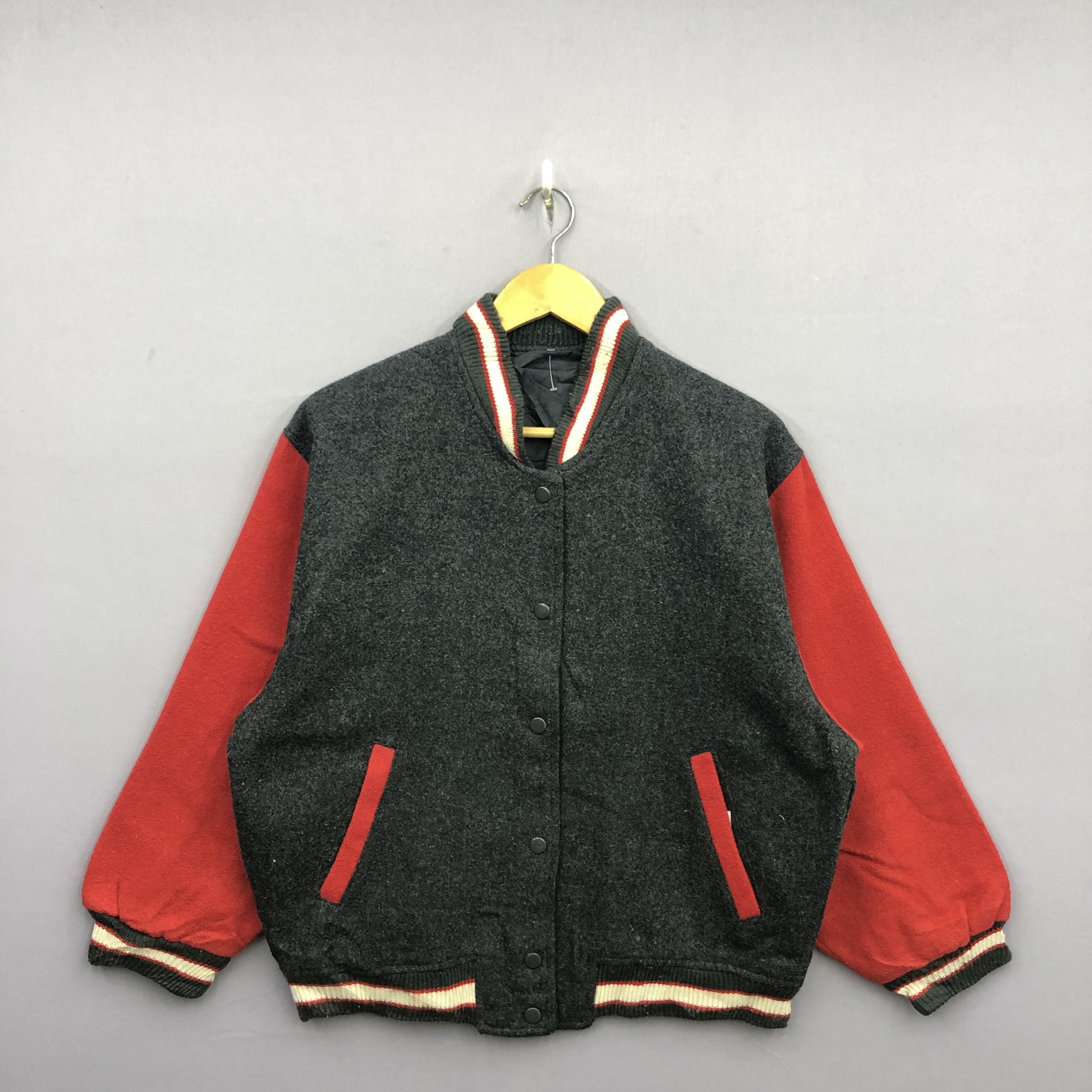 Japanese Brand × Vintage Vintage 90s Japanese Varsity Wool Harajuku Jacket Size US M / EU 48-50 / 2 - 1 Thumbnail