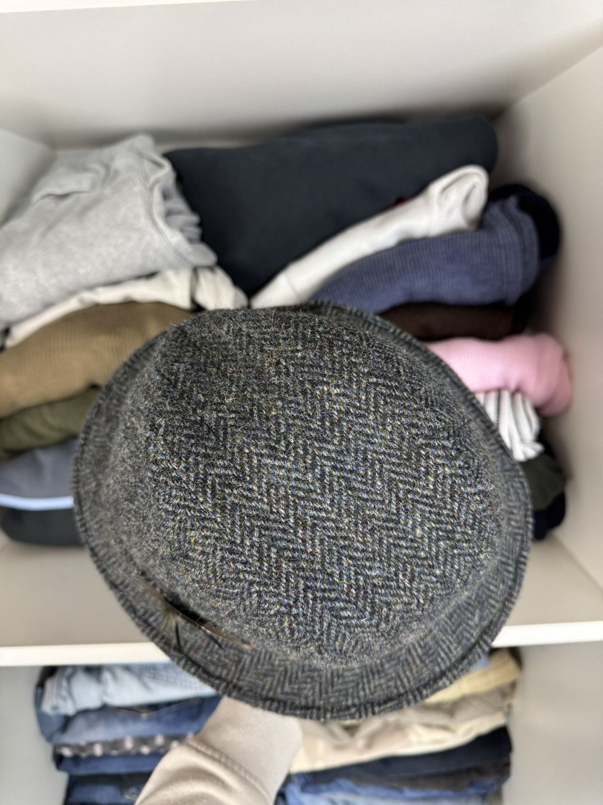 Harris Tweed Harris Tweed 100% Wool Hat with Feather Accent Size ONE SIZE - 9 Thumbnail