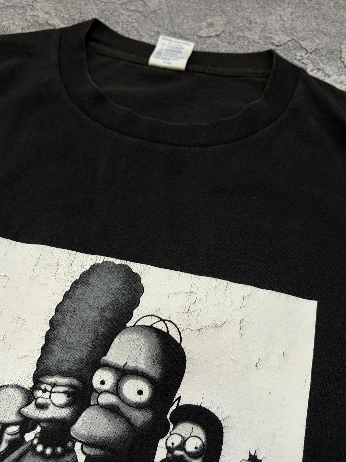 Delta Vintage 2001 The Simpsons Sopranos Black Graphic T-Shirt XL Size US XL / EU 56 / 4 - 5 Thumbnail