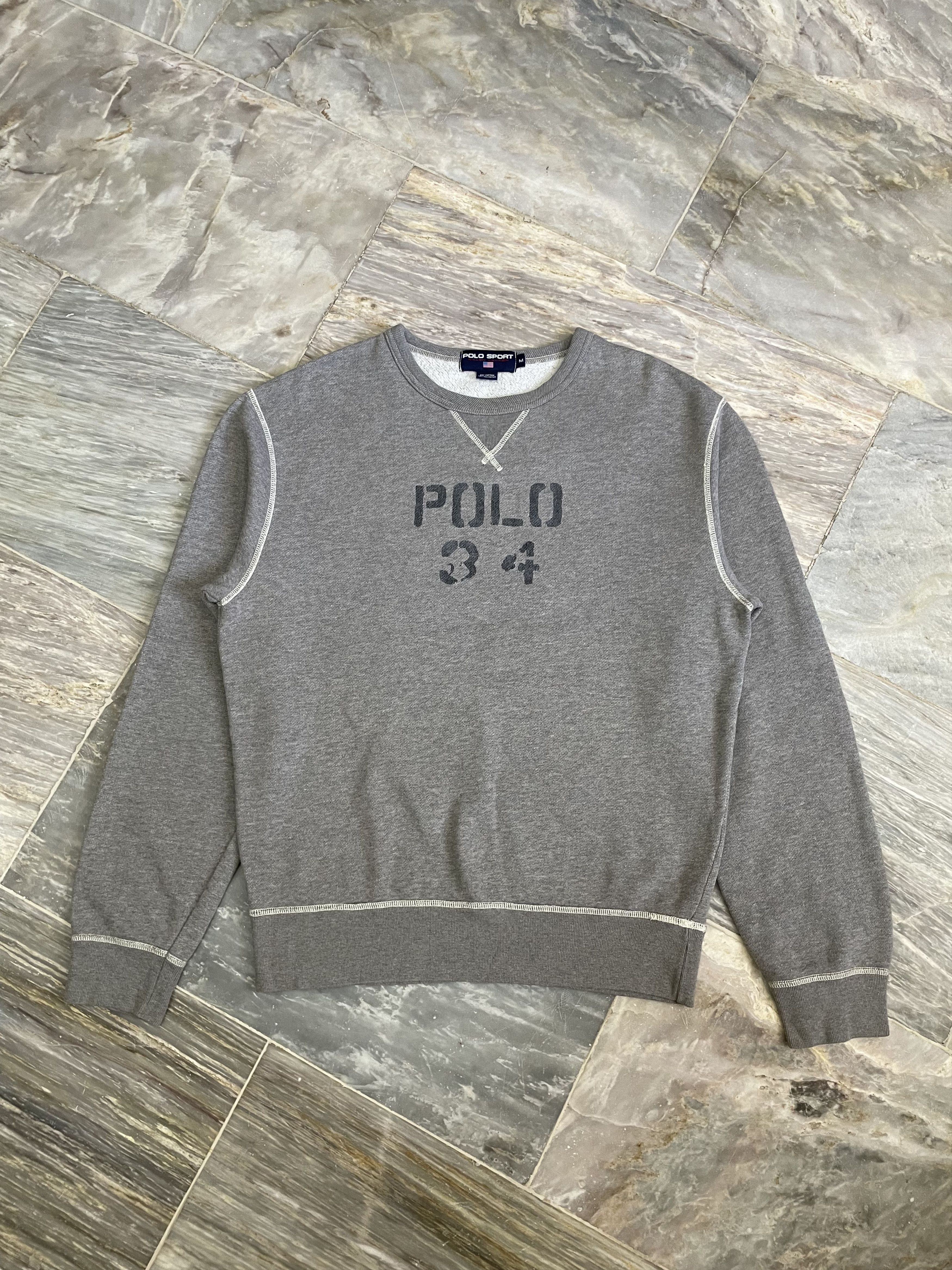 Polo Ralph Lauren Vintage Polo Sport - Polo 34 Crewneck Size US M / EU 48-50 / 2 - 1 Thumbnail